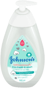 Johnson's CottonTouch 2-in-1 Bath & Wash 500ml