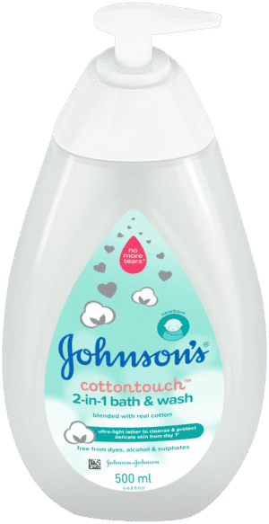 Johnson's CottonTouch 2-in-1 Bath & Wash 500ml