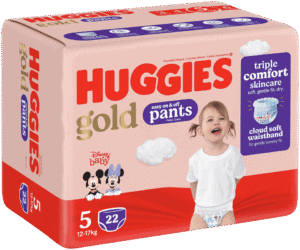 image-0 Huggies Gold Size 5 Disposable Nappy Pants 22pk