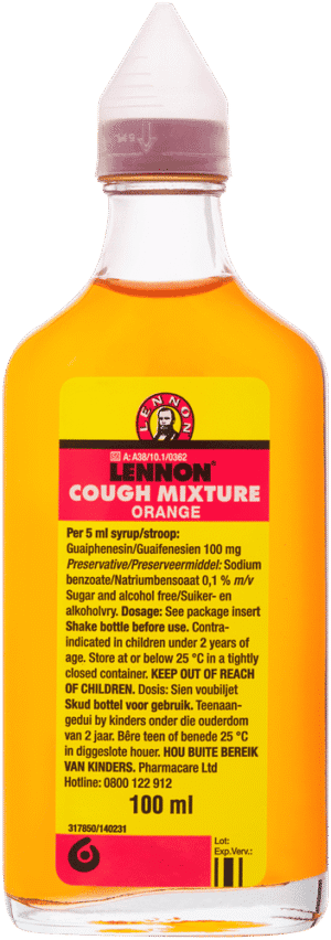 Lennon Orange Cough Mixture 100ml