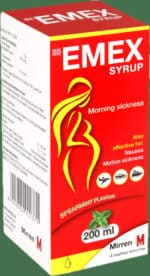 Emex Spearmint Flavoured Morning Sickness Syrup 200ml