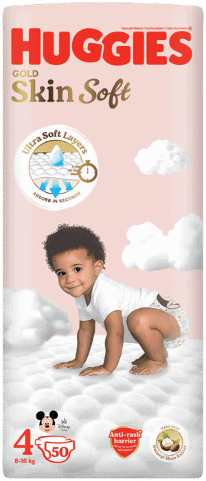 HUGGIES GOLD SIZE 4 50'S