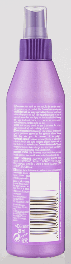 Dark And Lovely Braid Spray 250ml