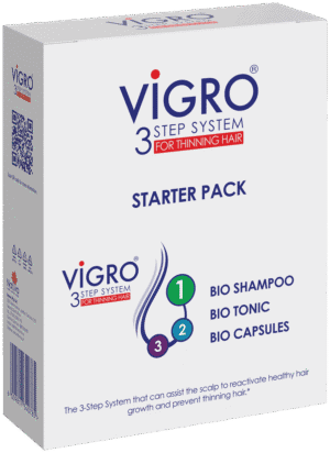 Vigro 3-Step System For Thinning Hair Starter Pack 3pc