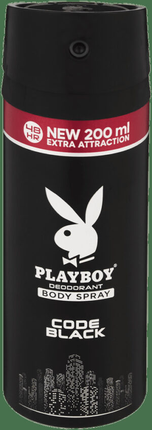Playboy Code Black Deodorant Body Spray 200ml
