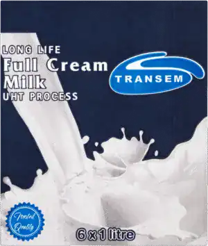 Transem Long Life Full Cream Milk 6 x 1L