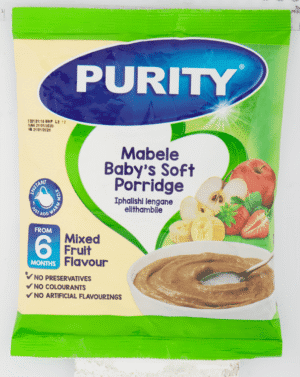 Purity From 6 Months Mixed Fruit Flavour Mabele Baby's Soft Porridge 350g