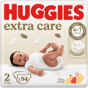 Huggies Extra Care Size 2 Disposable Nappies 94pk