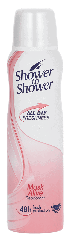Shower To Shower Musk Alive Deodorant 150ml
