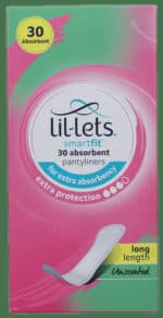 Lil-lets SmartFit Unscented Pantyliners 30s