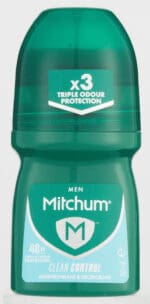 Mitchum Men Clean Control Antiperspirant & Deodorant Roll-On 50ml