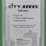 Scripto Prime Black Medium City Steel Ball Pen 1s