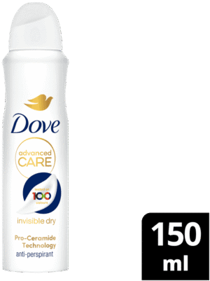 Dove Advanced Care Invisible Dry Anti-Perspirant Body Spray 150ml
