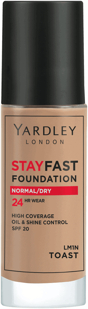 Yardley Stayfast Toast SPF 20 24HR Foundation 30ml