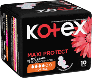 Kotex Maxi Normal Sanitary Pads with Wings 10pk