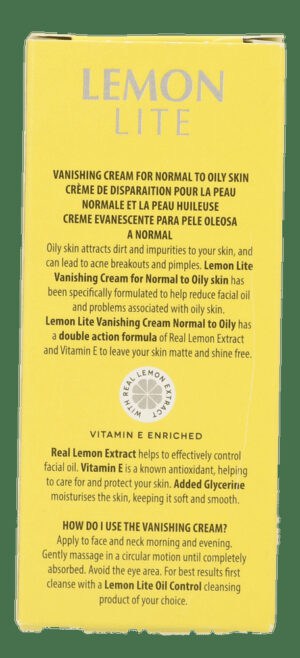 Lemon Lite Oil Control Vanishing Cream 50ml