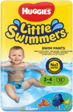 Huggies Little Swimmers Size 3-4 Disposable Nappy Swim Pants 12pk
