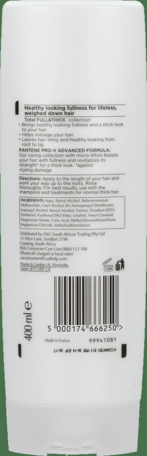 Pantene FULL & THICK CONDITIONER 400ML