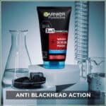 Garnier Pure Active 3-in-1 Charcoal Anti-Blackhead Face Wash 150ml