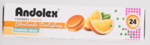 Andolex Orange Soothing Relief Lozenges 24pk