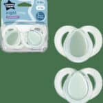 Tommee Tippee Night Time 6-18m Symmetrical Orthodontic Soothers 2pk