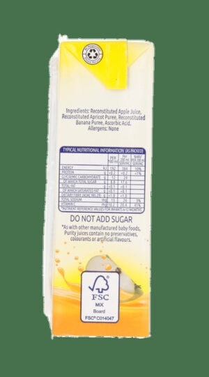 Purity From 6 Months Apple, Apricot & Banana 100% Fruit Juice Blend 200ml