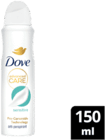 Dove Advanced Care Sensitive Anti-Perspirant Body Spray 150ml