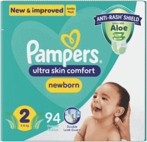 Pampers Size 2 Disposable Nappies 94pk