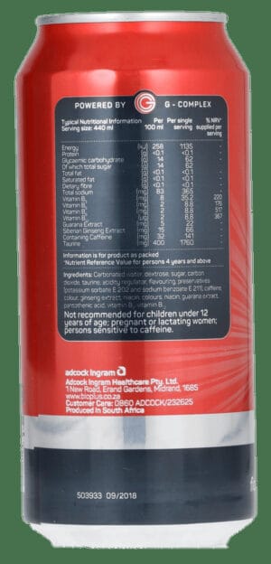 Bioplus Bionic Berry Flavoured Energy Drink 440ml