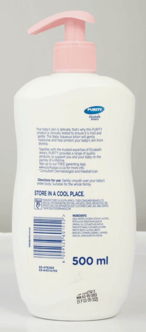 Purity Essentials Baby Aqueous Lotion 500ml