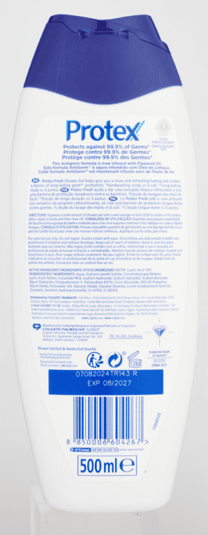Protex Fresh Gentle Body Wash 500ml