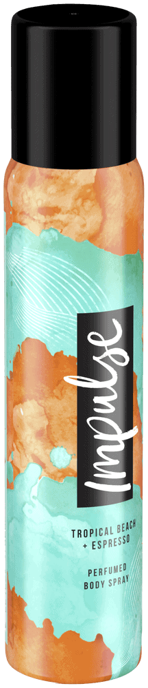 Impulse Tropical Beach and Espresso Aerosol Deodorant Body Spray 90ml