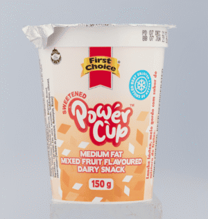 First Choice Power Cup Mixed Fruit Flavoured Medium Fat Dairy Snack 150g