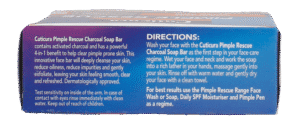 Cuticura Pimple Rescue Charcoal Soap Bar 100g