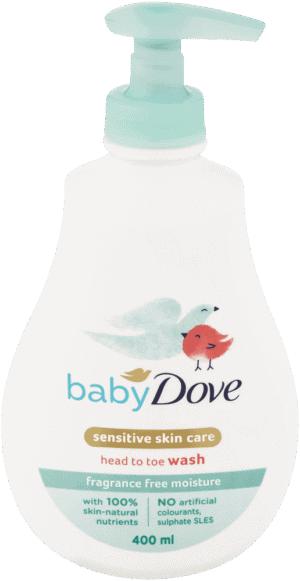 Baby Dove Fragrance-Free Head to Toe Wash 400ml