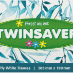 TWINSAVER 3PLY FORGET ME NOT WHITE 120