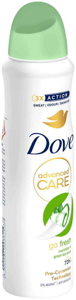 Dove Advanced Care Go Fresh Cucumber & Green Tea Go Fresh Anti-Perspirant Body Spray 150ml