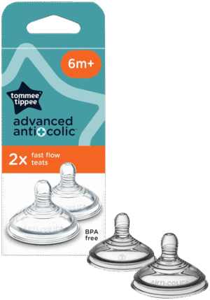 Tommee Tippee Advanced Anti-Colic Fast Flow Teat 2pk