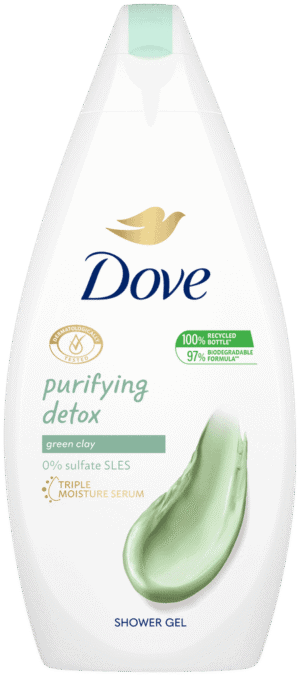 Dove Green Clay Purifying Detox Body Wash 500ml