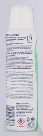 Shower To Shower StayDry Confident Me Anti-Perspirant Spray 150ml