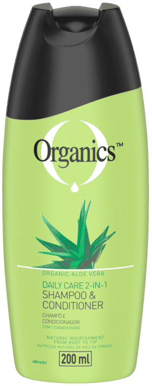 Organics Aloe Vera Daily Hair Care 2in1 Shampoo and Conditioner 200ml