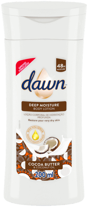 Dawn Cocoa Butter and Coconut Oil Nourishing Body Lotion for Very Dry Skin 200ml