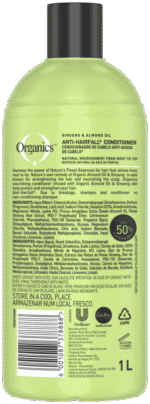 Organics Ginseng and Almond Oil Anti Hair Loss Conditioner 1L