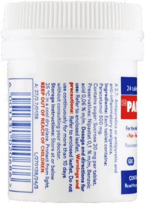 Painblok 500mg Paracetamol Tablets 24pk