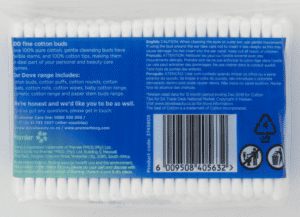 Dove 100% Pure Fine Cotton Buds 200s