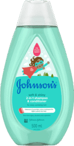 Johnson's Soft & Shiny 2-In-1 Shampoo & Conditioner 500ml