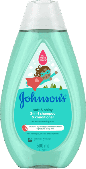 image-0 Johnson's Soft & Shiny 2-In-1 Shampoo & Conditioner 500ml