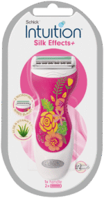 Schick Intuition Silk Effects+ Razor & Cartridges 3pc