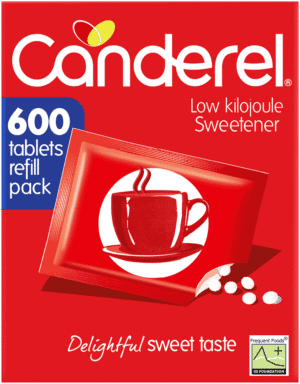 Canderel Low Kilojoule Sweetener Tablets Refill 600pk