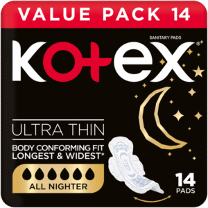 Kotex All Nighter Ultra Thin Sanitary Pads with Wings 14pk
